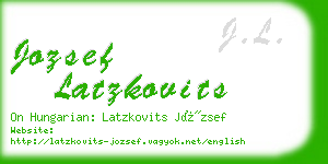 jozsef latzkovits business card